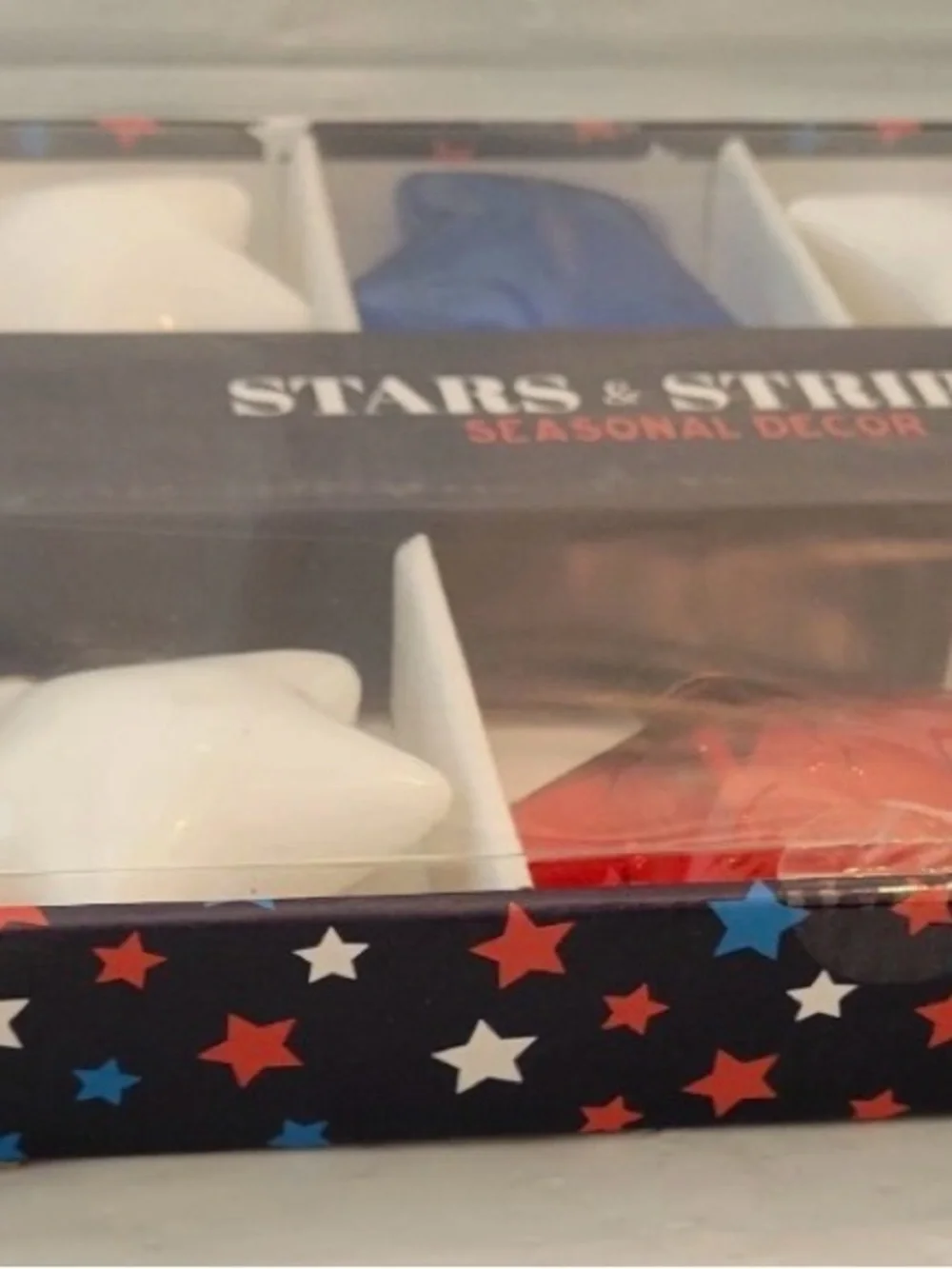 Stars & Stripes LED String Light - Star Shaped 10 Ct Patriotic Red White Blue